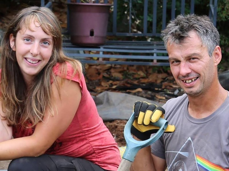 Frenchie’s Pressure Washing and Yardwork owners Sarah Wilson and Guy Pouliot