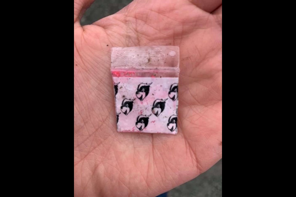 Package found on the street in downtown Squamish.