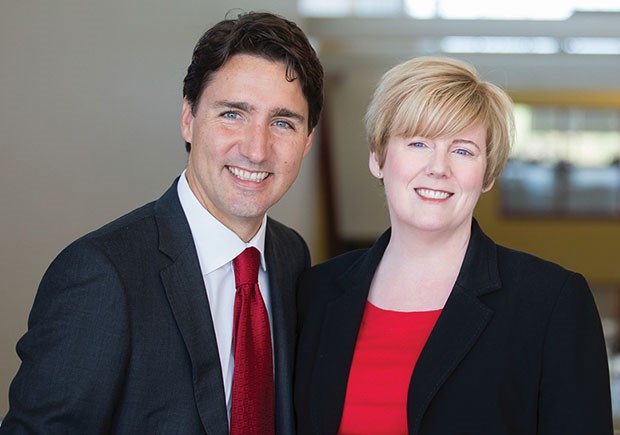 Delta MP Carla Qualtrough, pictured here with Prime Minister Justin Trudeau, is the first Liberal to represent South Delta in Ottawa since 1968.