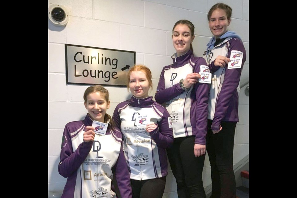 The Royal City-Tunnel Town curling team of skip Jensen Taylor, third Meredith Cole, second Keira McCoy and lead Chelsea Taylor finished second at last week's B.C. under-18 curling championships.
