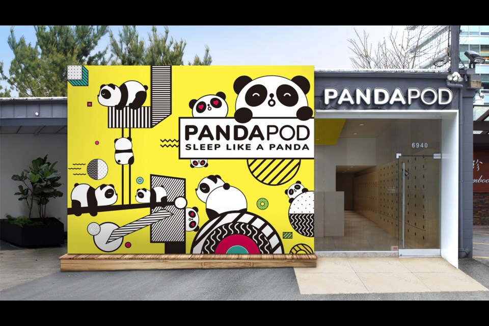 Panda Pod Hotel plans to open in Richmond in April. Photo: Submitted