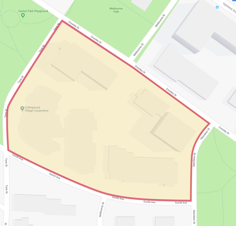 east van assault map