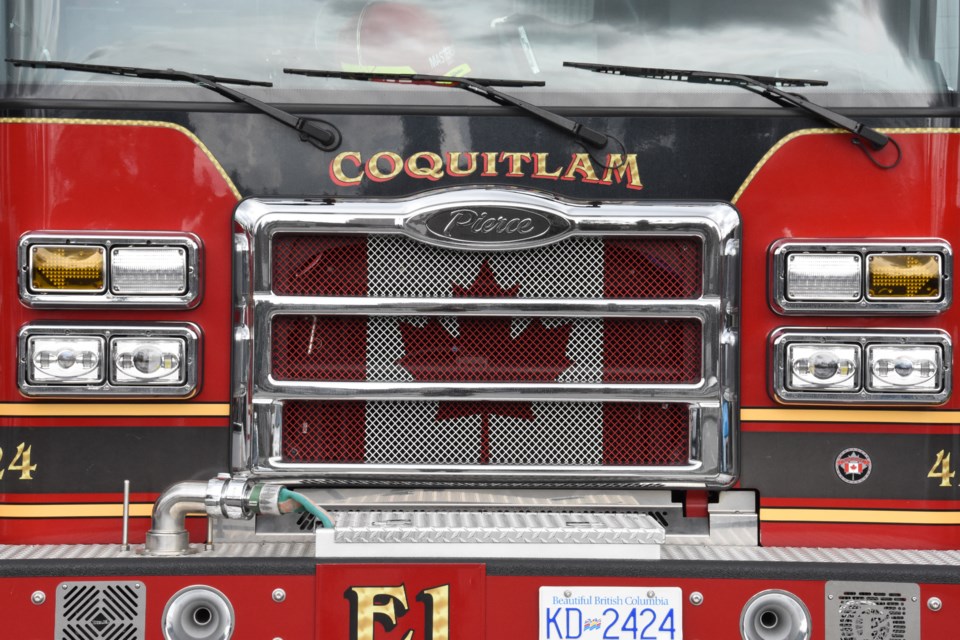 Firefighters called in BC Hydro crews after dousing the car and brush fire