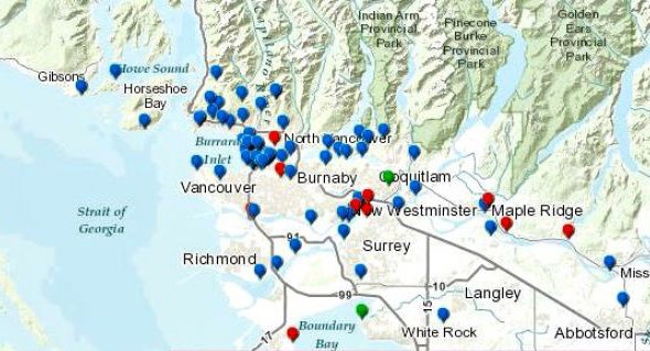 Unidentified human remains map