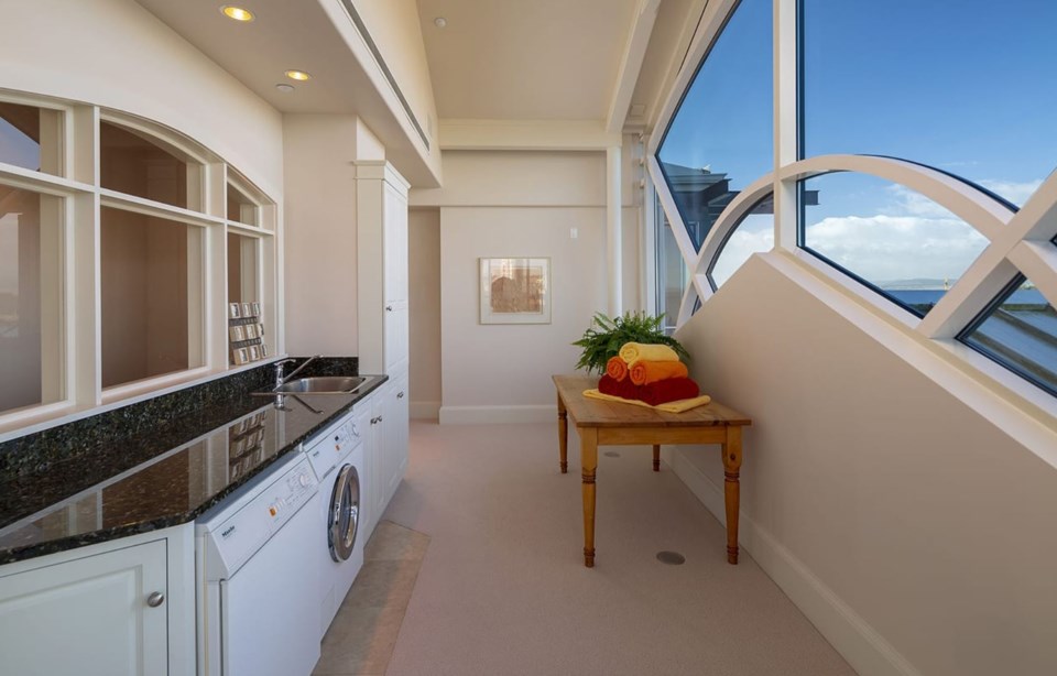Victoria penthouse laundry room
