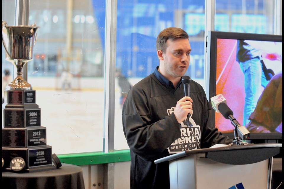 A press conference was held at the Richmond Olympic Oval Friday to officially launch the one year countdown to the 2020 CARHA Cup that will feature over 140 teams from 15 countries.