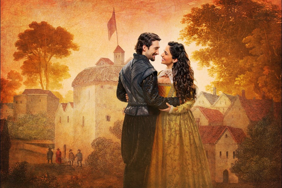 Charlie Gallant and Ghazal Azarbad in Shakespeare in Love.