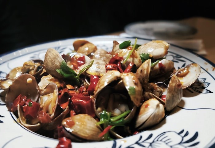 Stir Fry Spicy Clams from The Fish Man