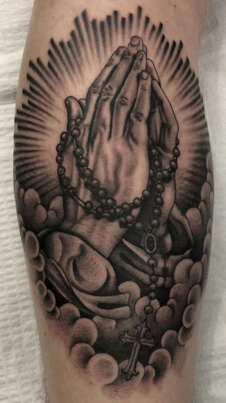 Prayer tattoo Logan Howard