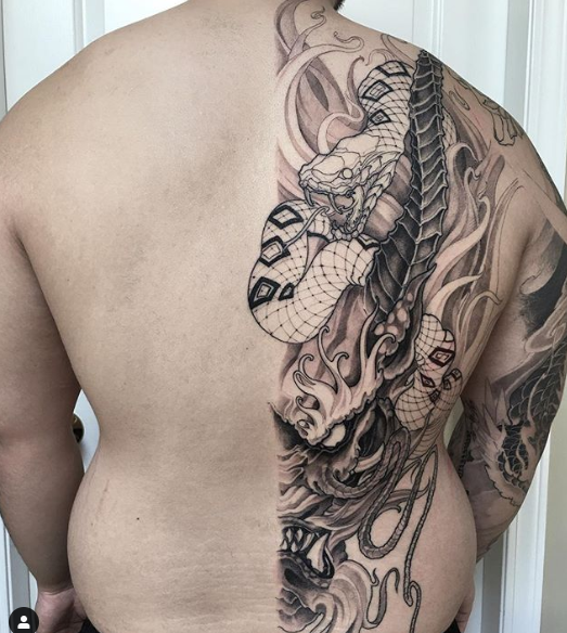 Snake tattoo Edward Truong