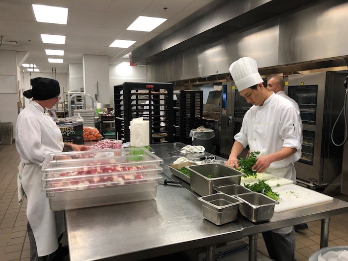 kitchen at the Vancouver Convention Centre