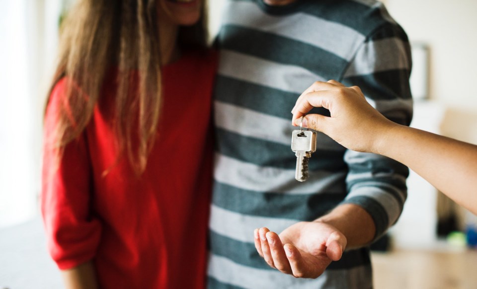 Young couple home buyers