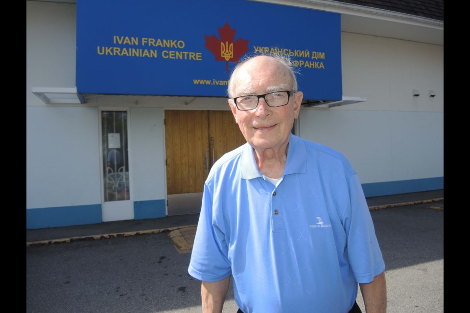 George Brandak is getting ready to welcome around 80 guests Saturday to the 80th anniversary of Richmond's Ukrainian Community Society of Ivan Franko. Alan Campbell photos