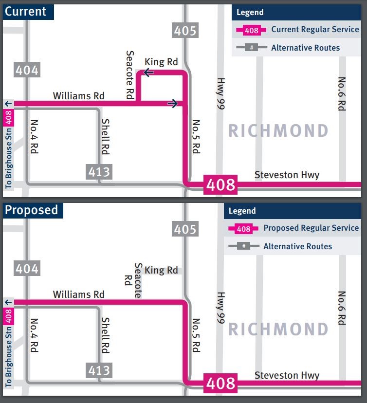 408 translink changes