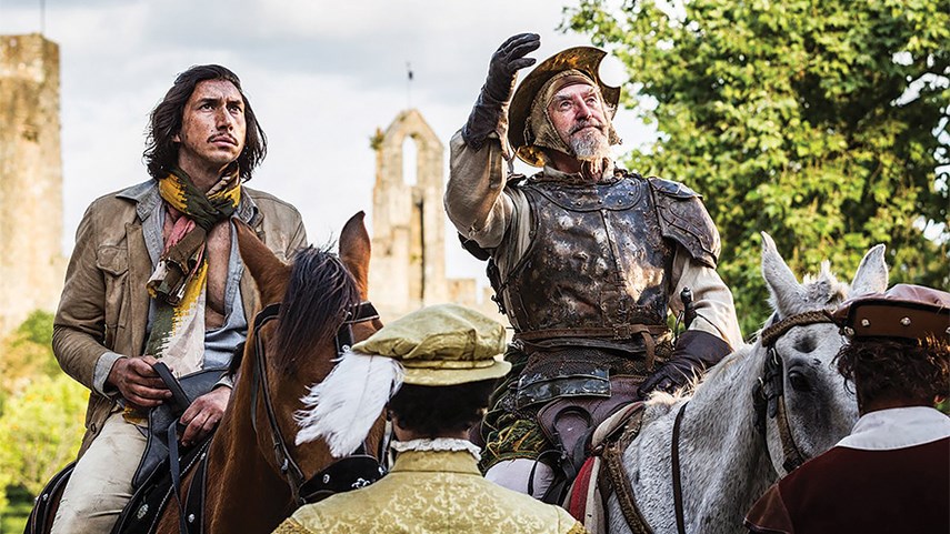 Adam Driver and Jonathan Pryce star in The Man Who Killed Don Quixote. Terry Gilliams' film premieres in North America on April 10.