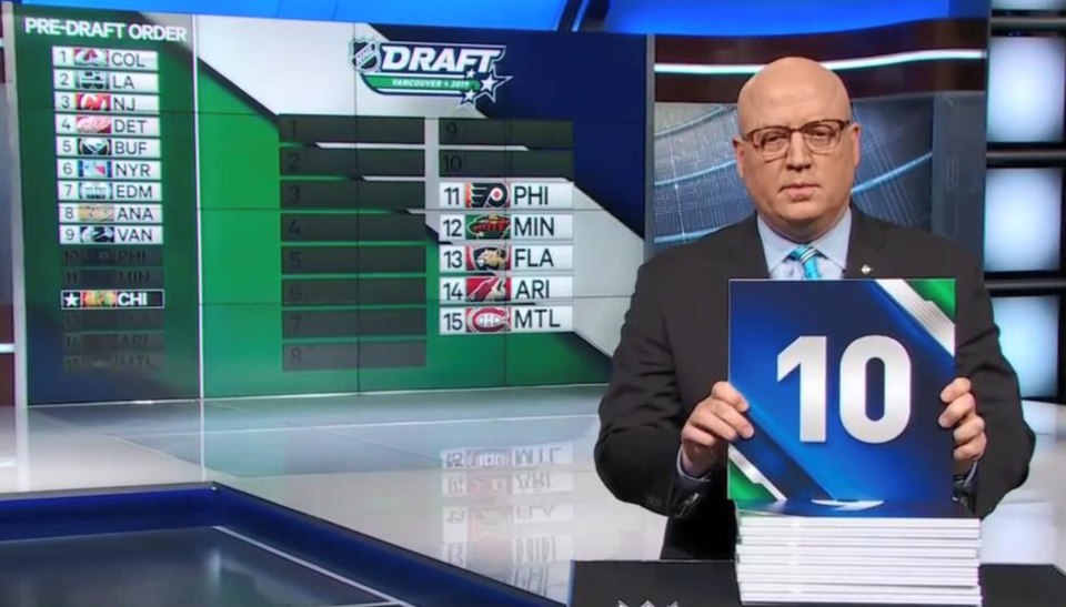 Bill Daly reveals the tenth overall pick at the 2019 NHL Draft Lottery.