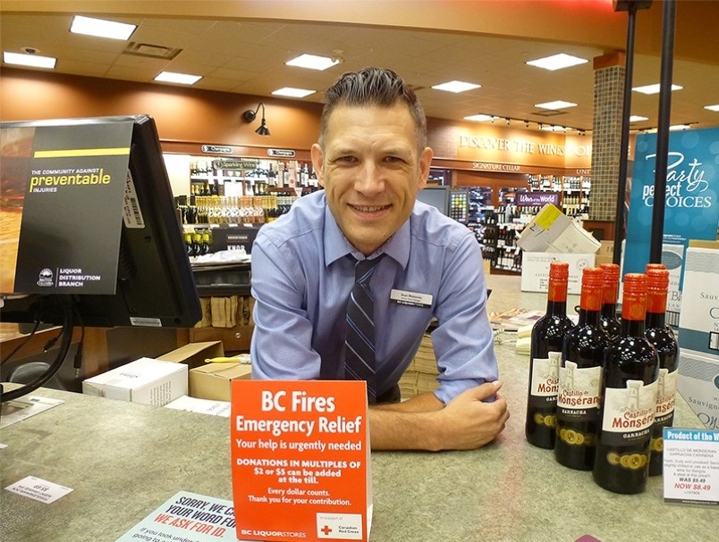 Westwood Centre BC Liquor Store manager Sean McKenzie was photographed last year for his store’s suc