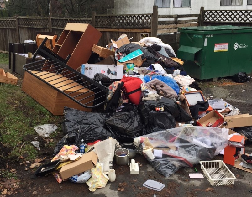 garbage burnaby issue