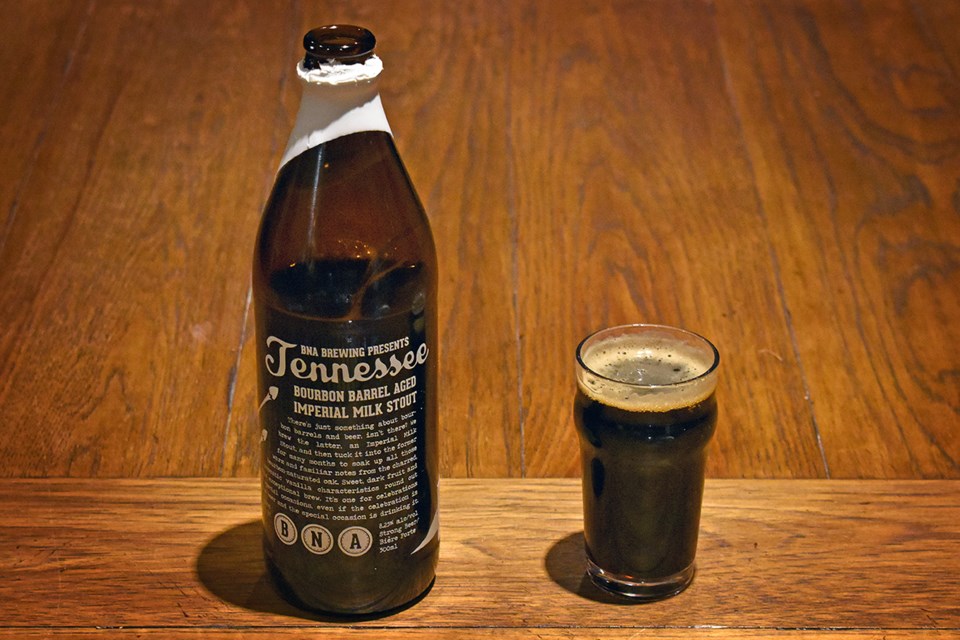BNA’s Tennessee Bourbon Barrel Aged Imperial Milk Stout won for Best Stout/Porter at the Okanagan Fe