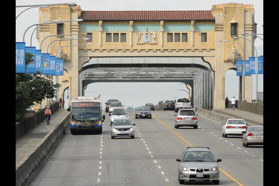 The Squamish Nation is embarking on a project to build a large-scale housing development on its land under the south end of the Burrard Bridge. Photo Dan Toulgoet