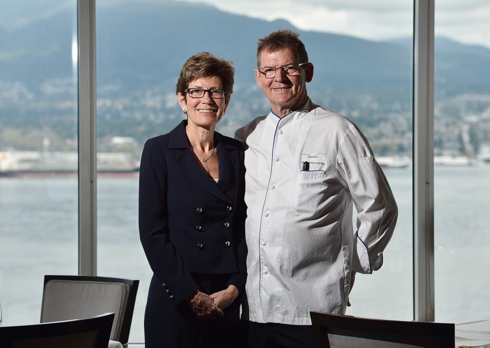 Chef Ernst Dorfler and Gerry Sayers, Five Sails Restaurant, first place fine dining. Photo Dan Toulg