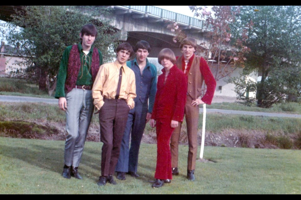 John Gedak (far right) was the drummer in the The Centaurs, a Richmond rock'n'roll band that followed British bands in their "mod" look.