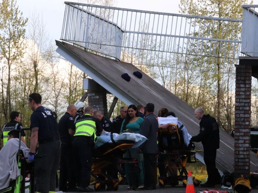 photo - deck collapse Aldergrove - April 19, 2019