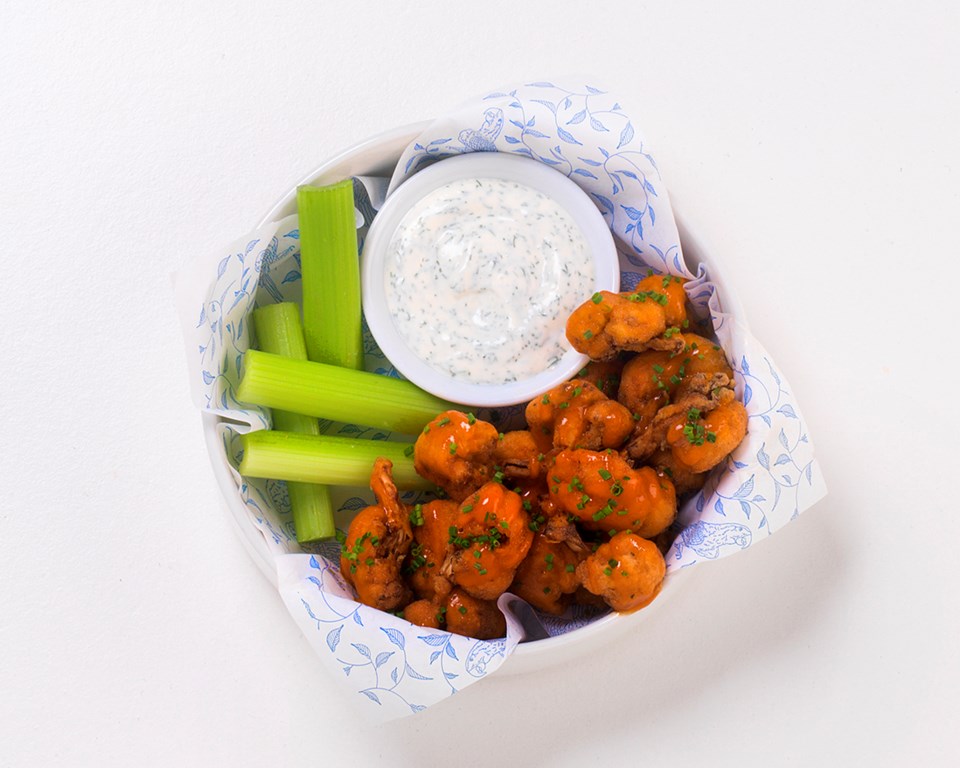 vegan buffalo cauliflower