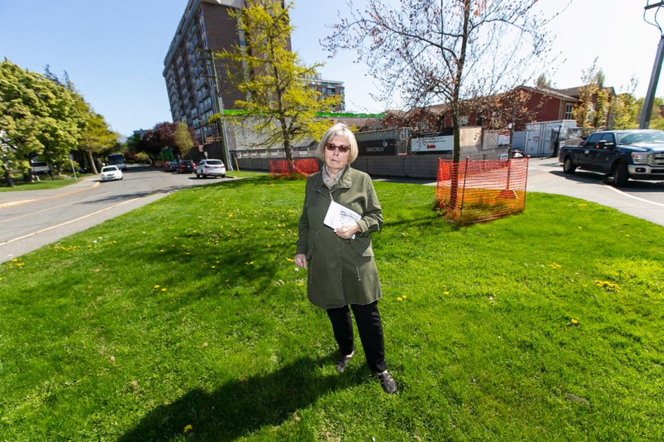 Marg Gardiner's group, the James Bay Neighbourhood Association, wants to plant berry bushes at a site near Quebec Street and Pendray Street.