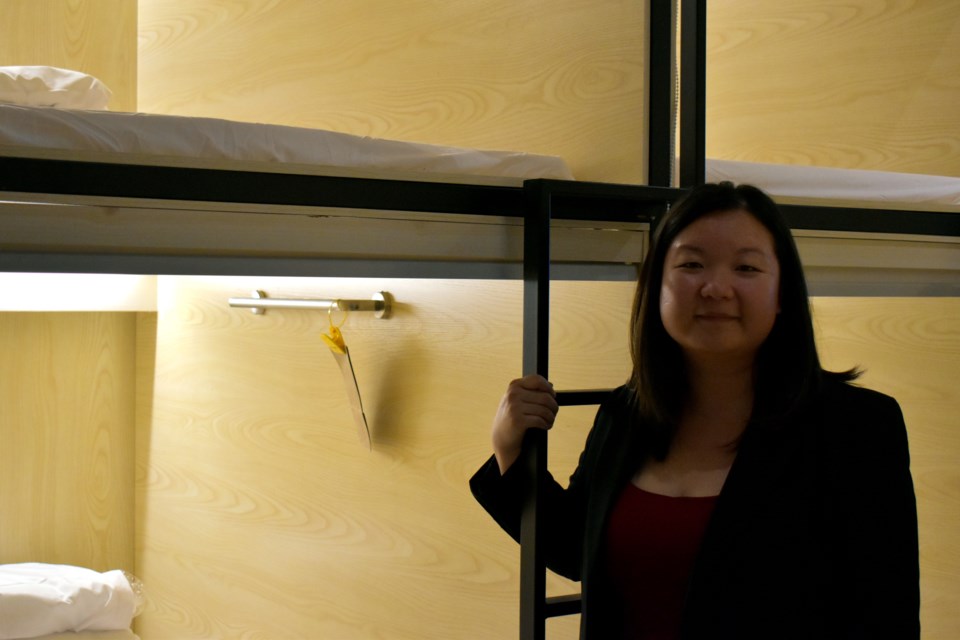 Sharon Cheung, CEO of Panda Pod Hotel. Photo: Alyse Kotyk