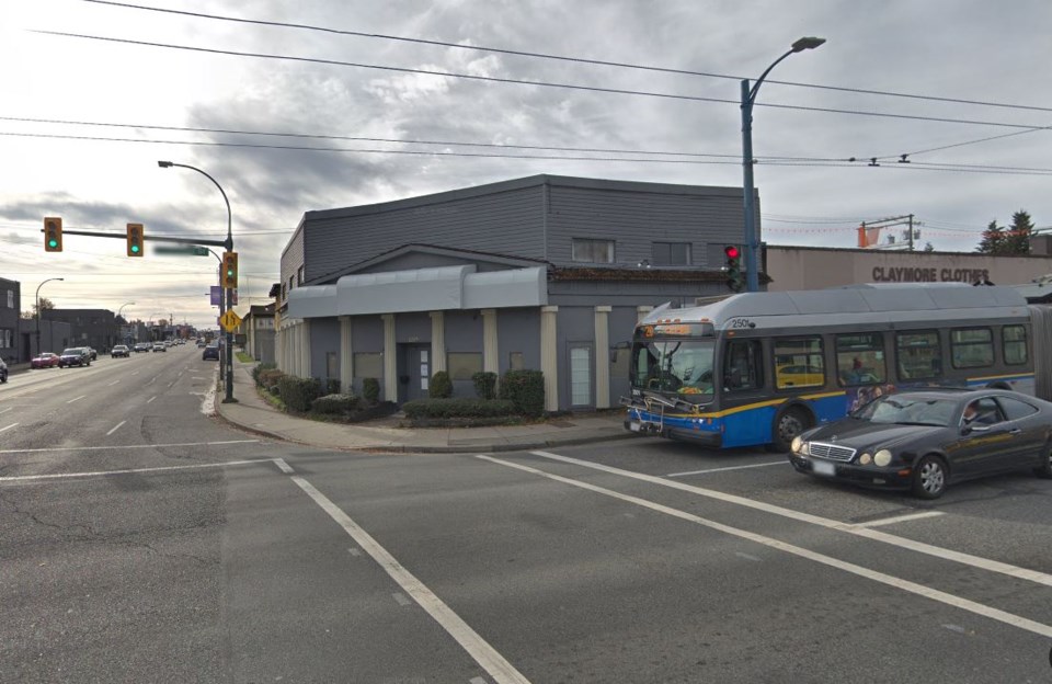 The building at 1298 East Hastings is vacant. Google streetview