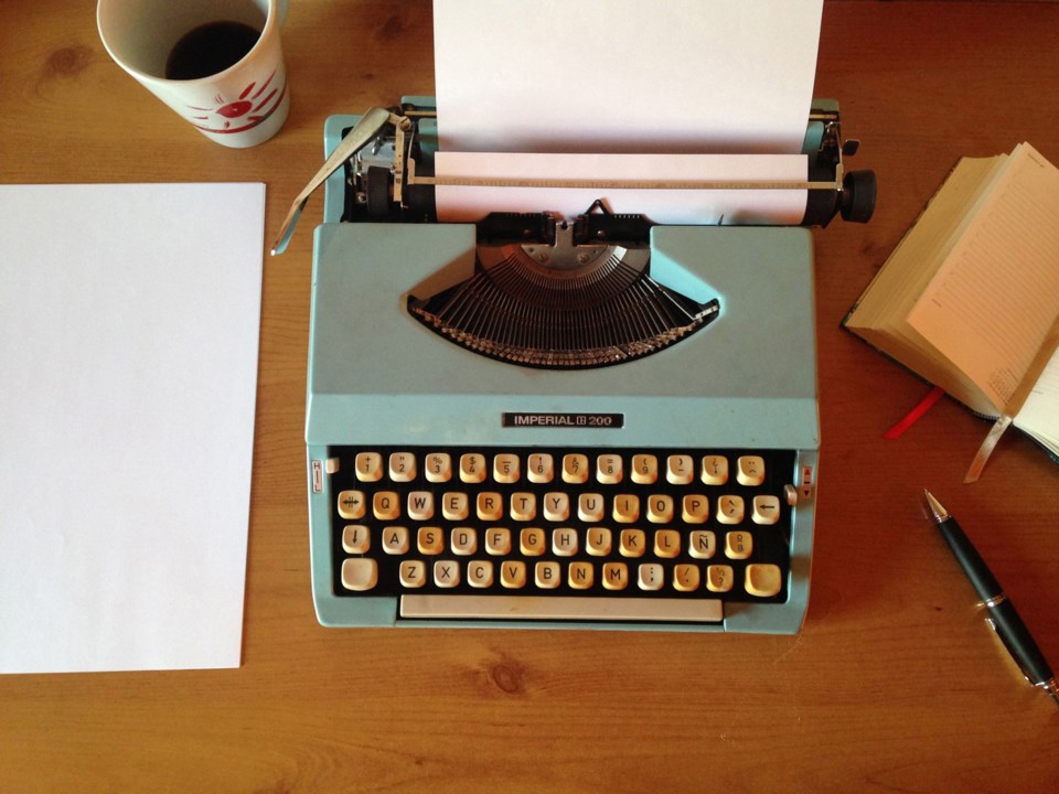 typewriter, stock photo