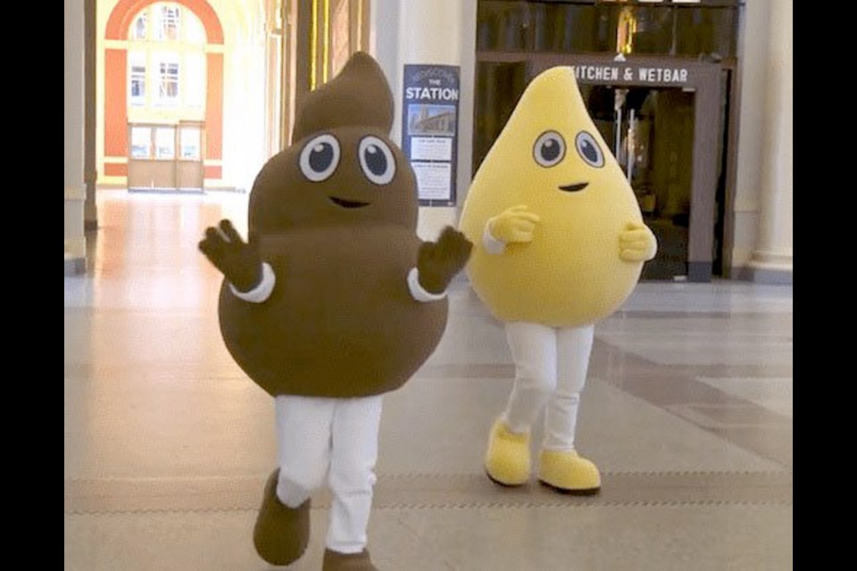 The costumed crusaders Poo and Pee were just unveiled by Metro Vancouver, the regional government that is trying to keep "unflushables" out of the wastewater system.