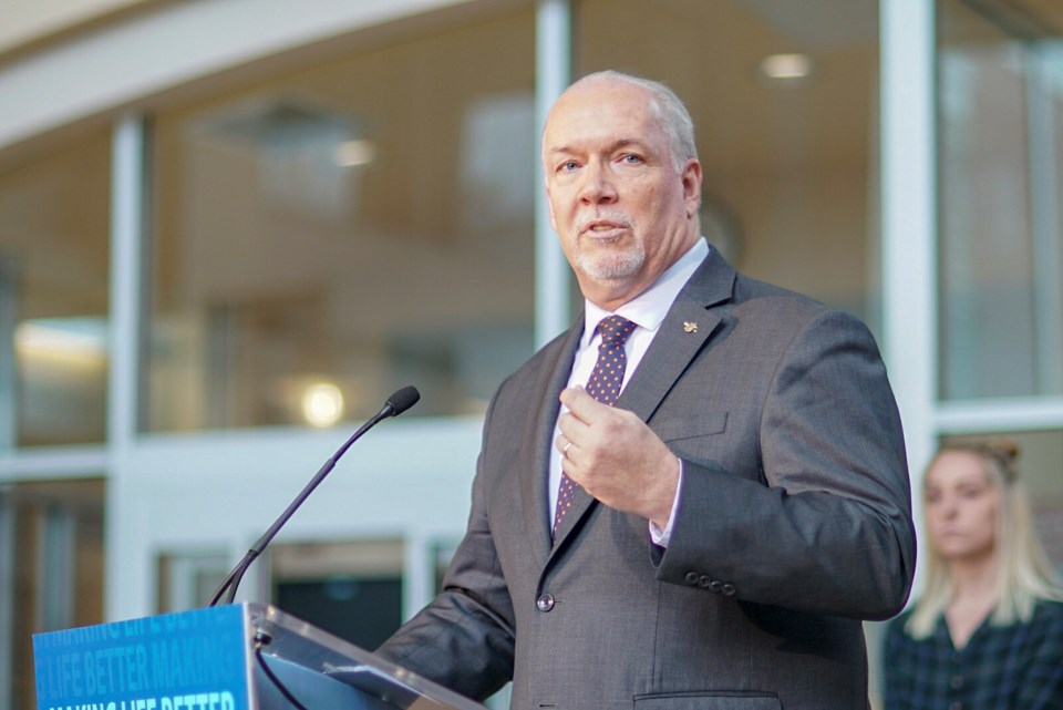 B.C. Premier John Horgan didn't rule out expanding the tuition waiver program in the future. Photo