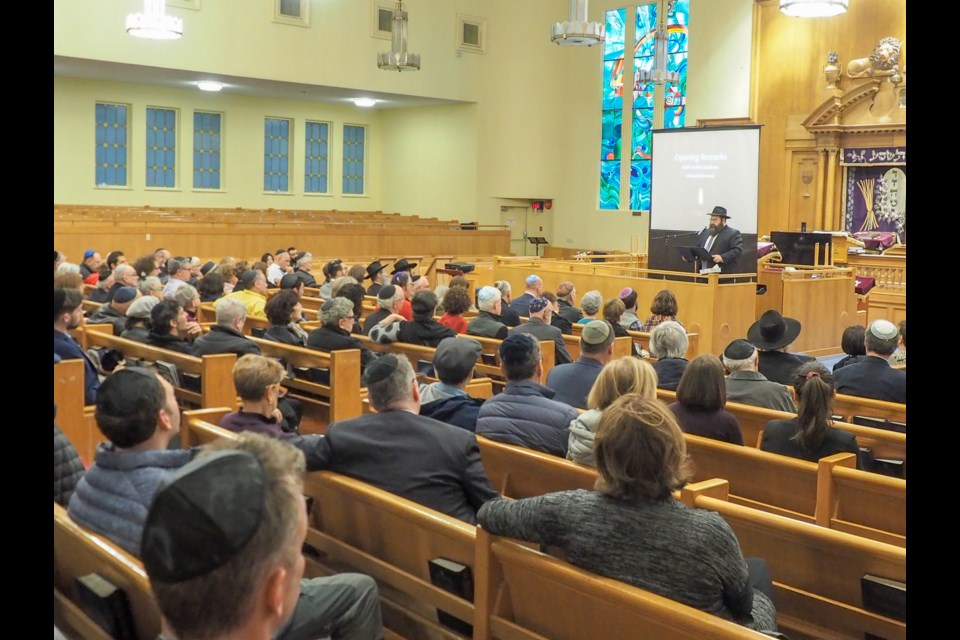 Jews from across the Lower Mainland gathered at Vancouver's Schara Tzedeck synagogue last week to remember the victims of the Poway shooting.