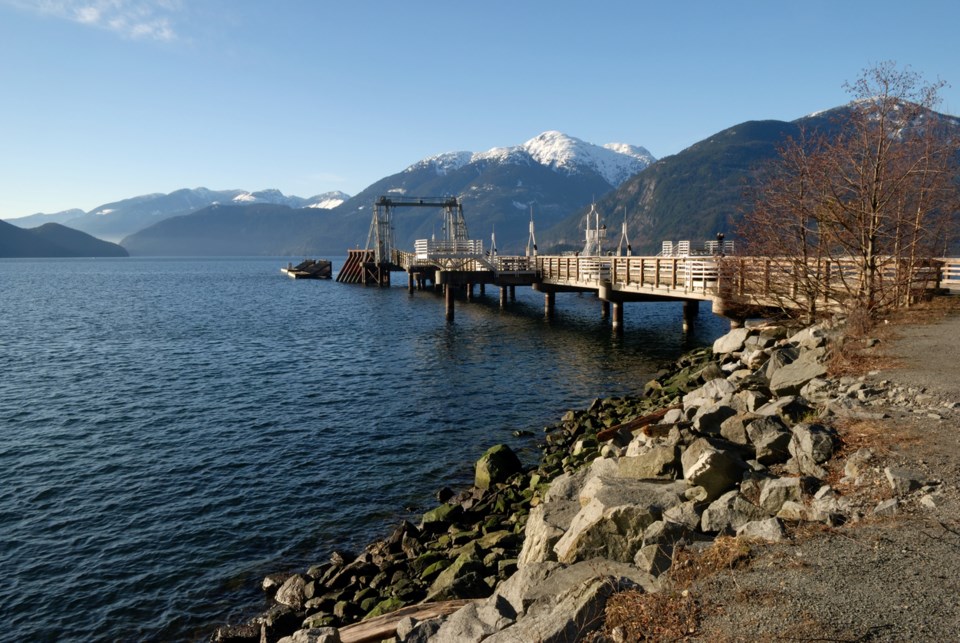 Dock at Porteau Cove provincial park, British Columbia