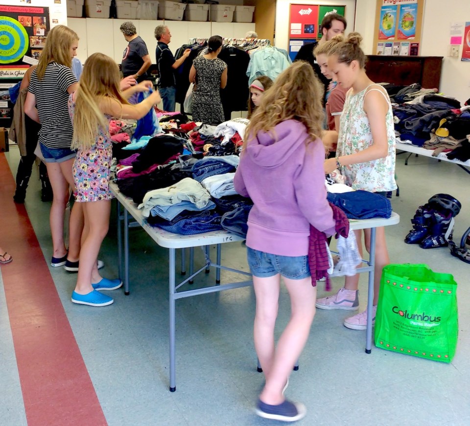 Last year's clothing sale