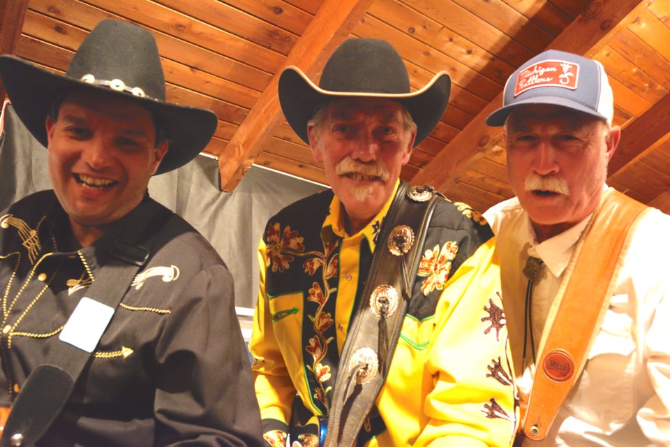 Bowen Island Logger Sports Society held a country western fundraiser at the Legion April 27. The band: Ricardo, Roger Ardnt and Peter Clarke.