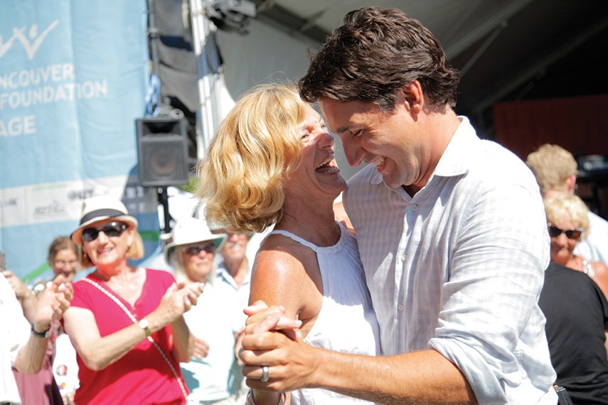 Pam Goldsmith Jones and Trudeau