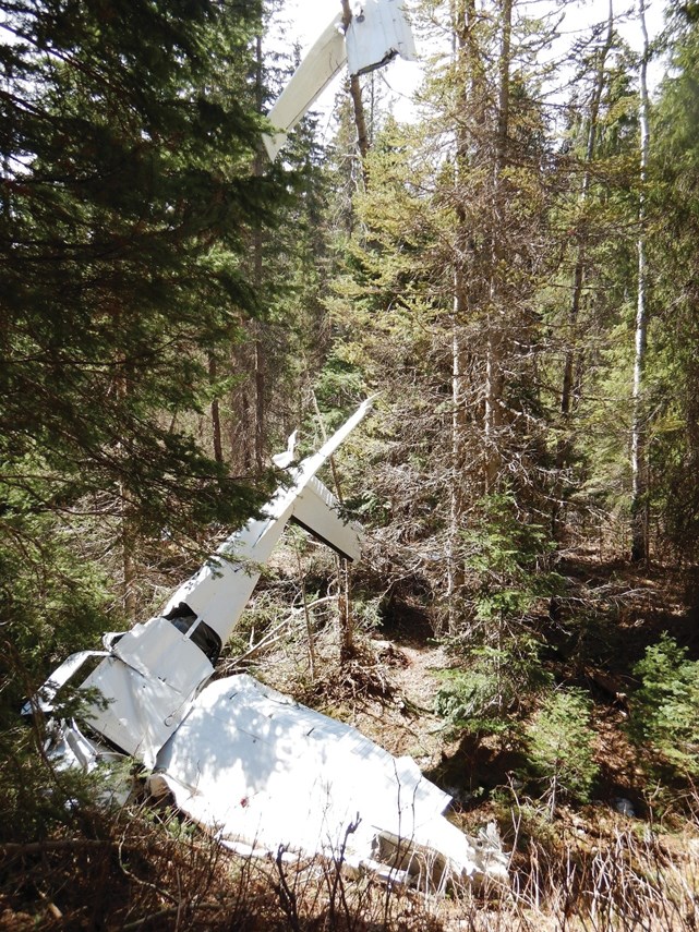 smithers plane crash wreckage