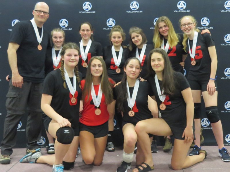 Powell River Volleyball Club’s under 16 girls