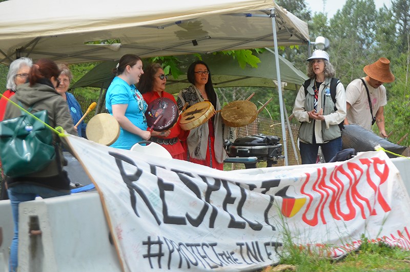 pipeline protest ceremony