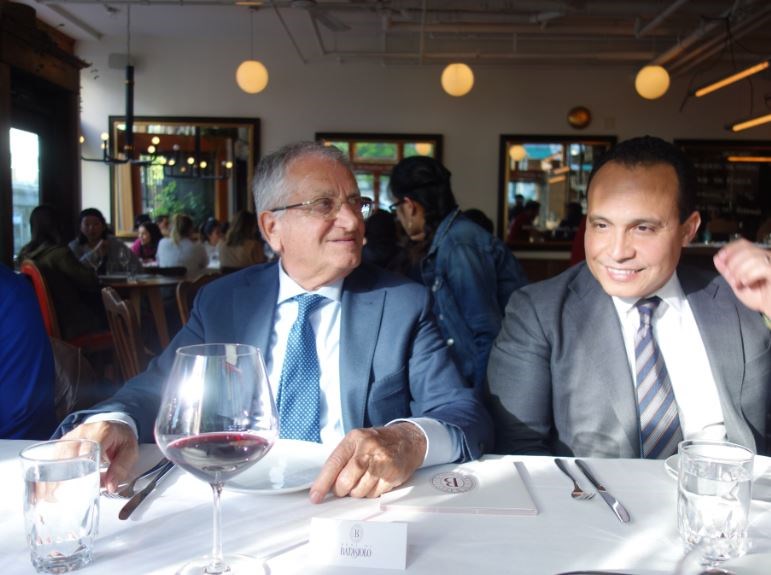 Fiorenxo Dogliani, Batasiolo’s owner and Ricardo March, North American Sales Director. Photo: Eric Hanson