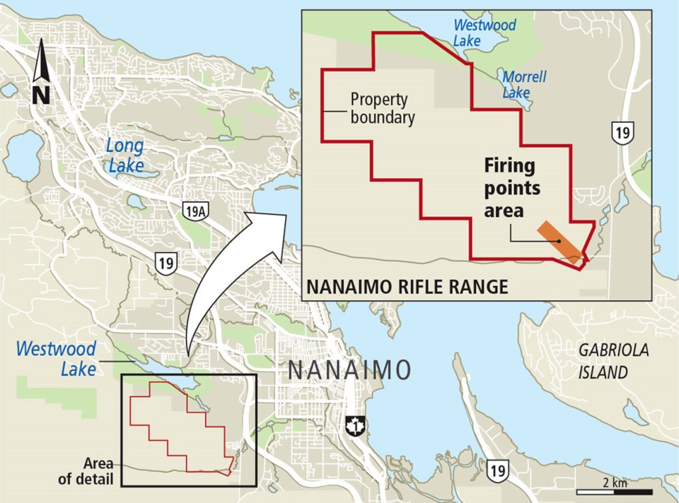 map - Nanaimo rifle range