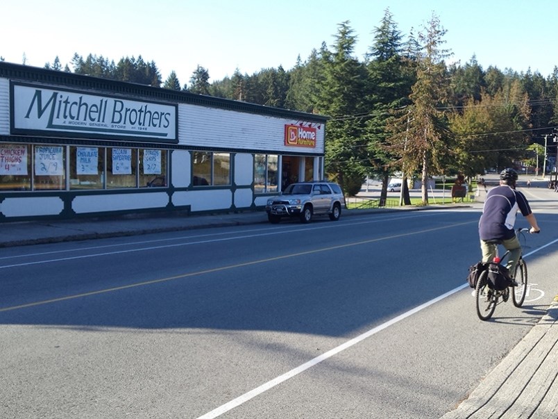 Cranberry bike lanes Powell River