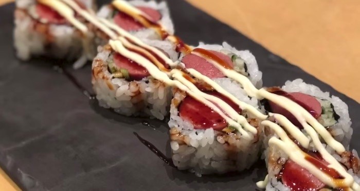 hot dog sushi