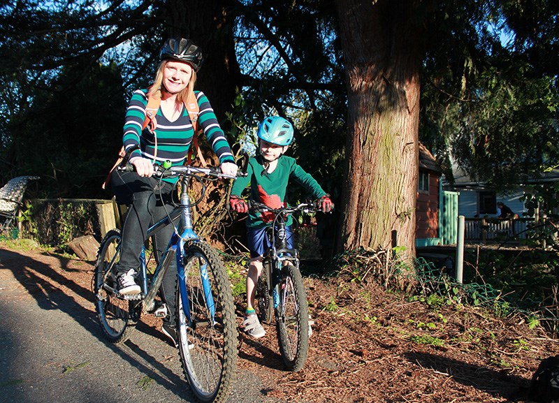 biking to school