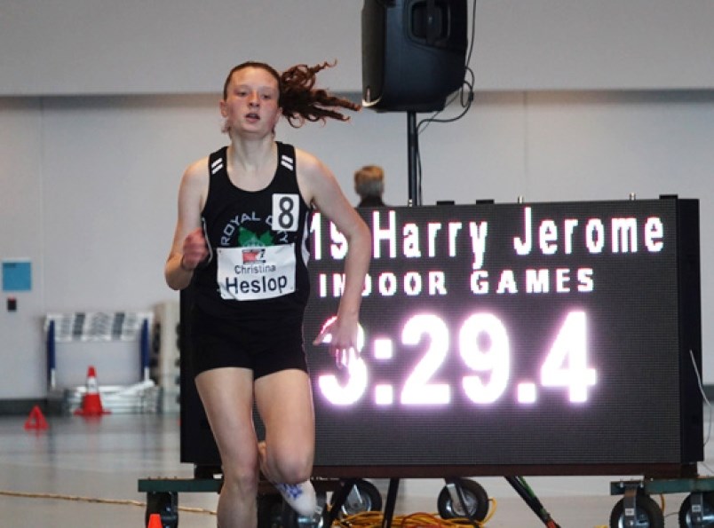 Burnaby Central finished with the aggregate team title at the Burnaby-New West district track and field championships earlier this month, thanks to the results from athletes like Christina Heslop, who took gold in the senior girls 1500- and 3000-metre races and 1500m steeplechase.