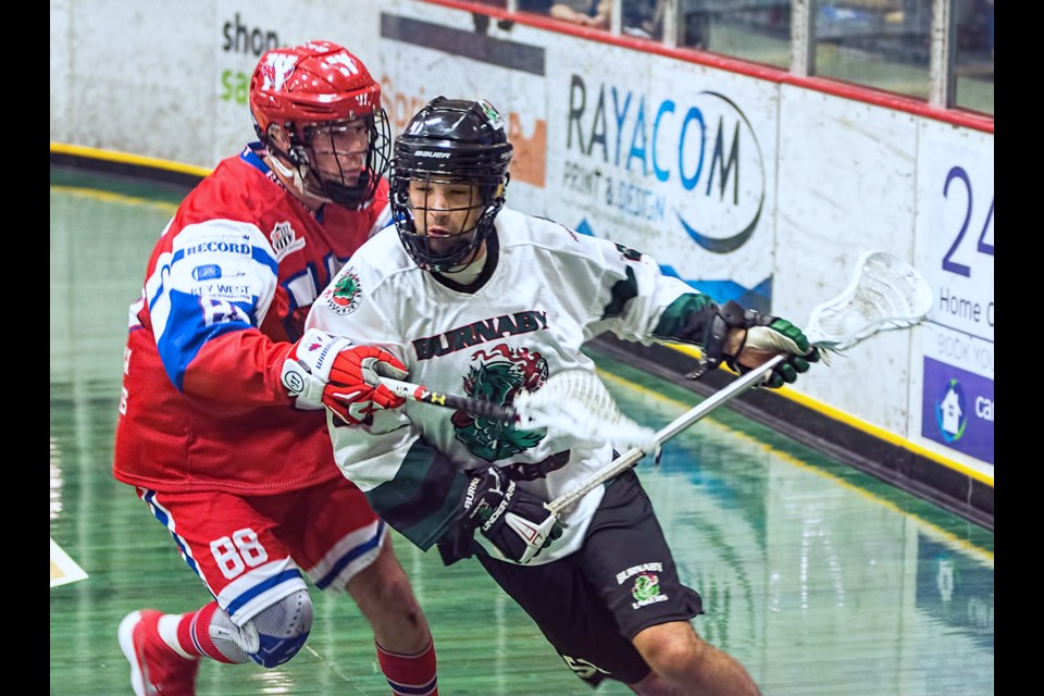 Burnaby’s Eli McLaughlin, at right, is expected to continue to be a driving force on offence as the 2019 WLA season begins this week.