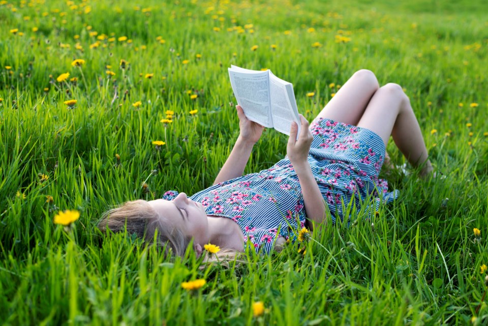 child reading, stock photo